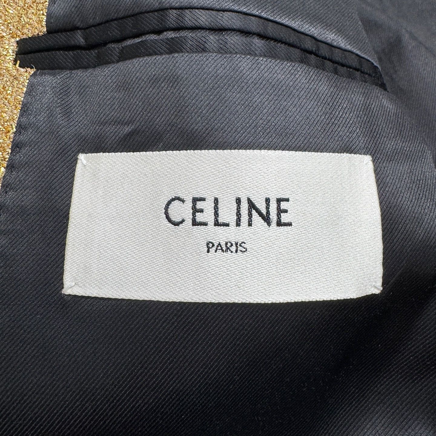 Celine Celine Gold Metallic Coat Size 48 Size US M / EU 48-50 / 2 - 3 Thumbnail