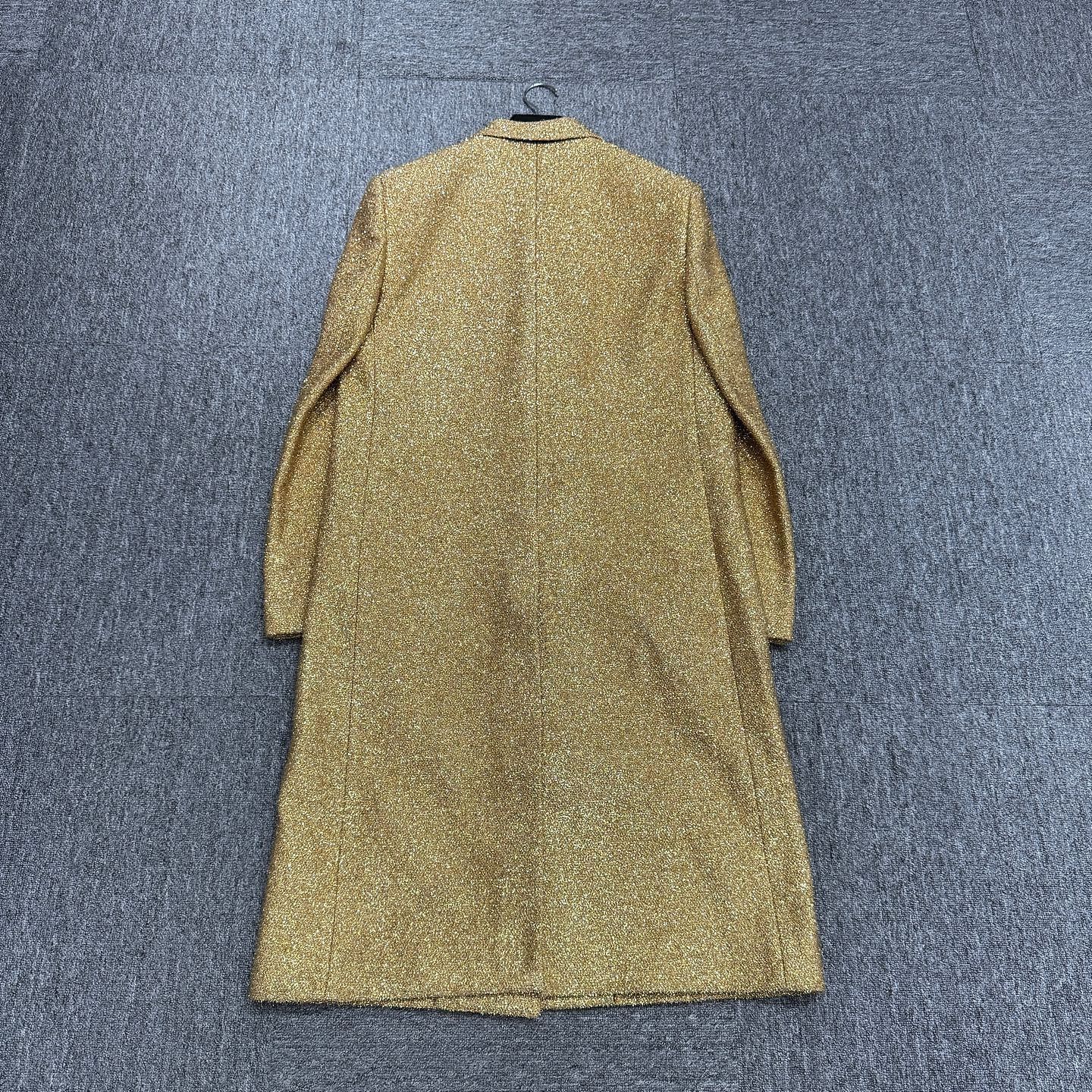 Celine Celine Gold Metallic Coat Size 48 Size US M / EU 48-50 / 2 - 2 Thumbnail