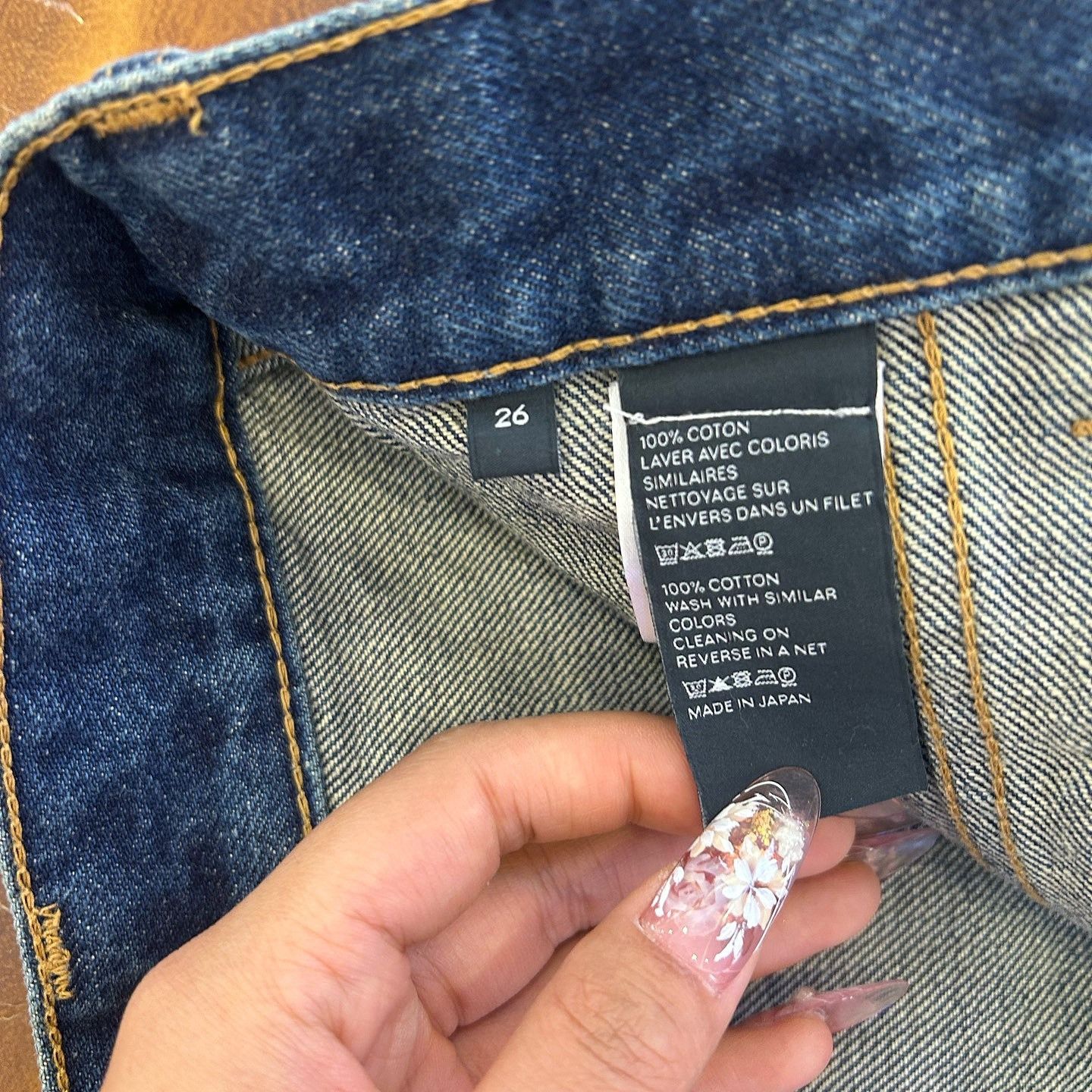 Celine Celine Logo Chain Denim Mini Skirt Size 26 Size 26" / US 2 / IT 38 - 8 Thumbnail