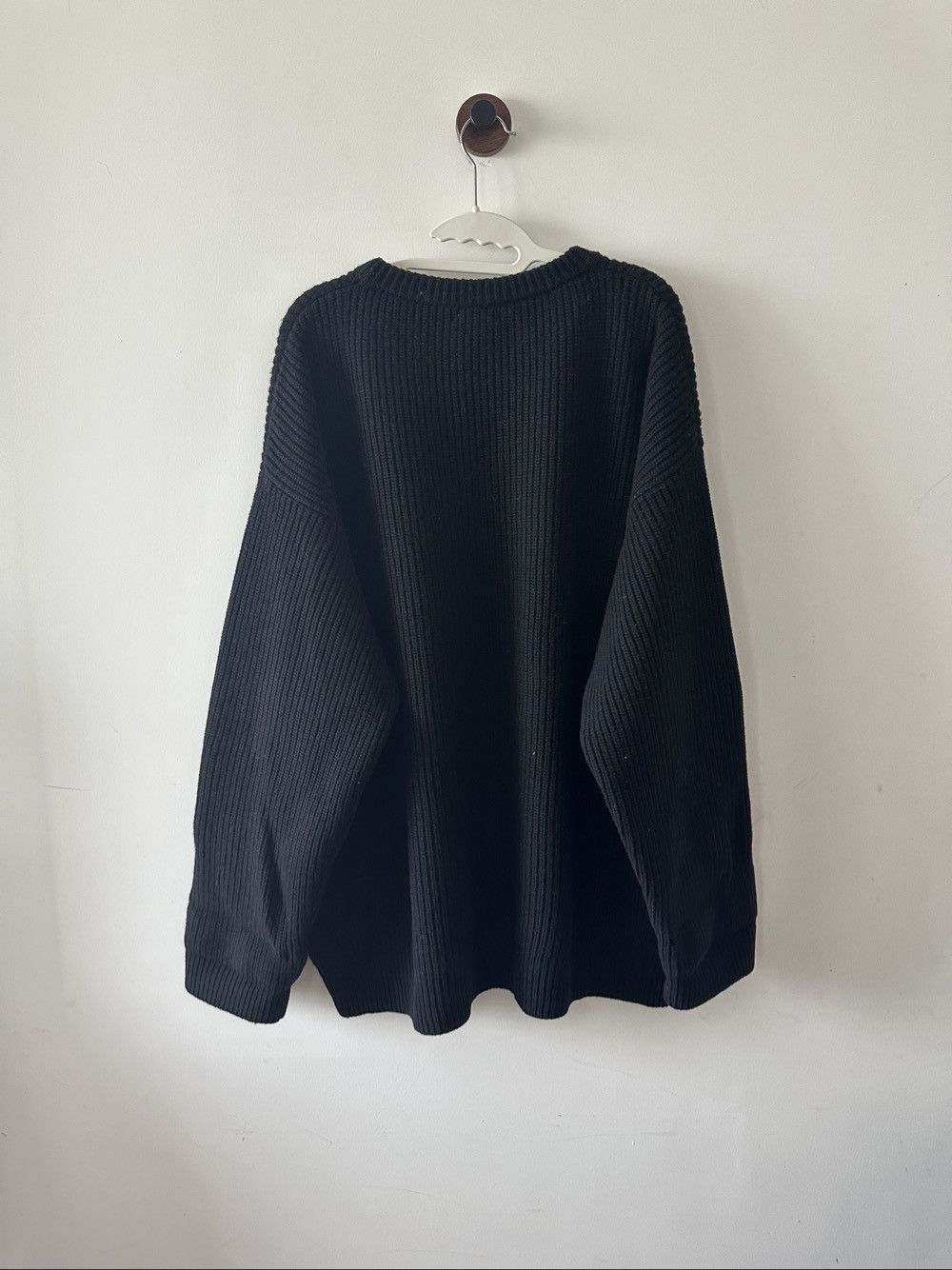 Celine CELINE Logo Wool Sweater Black Size M Size M / US 6-8 / IT 42-44 - 2 Thumbnail