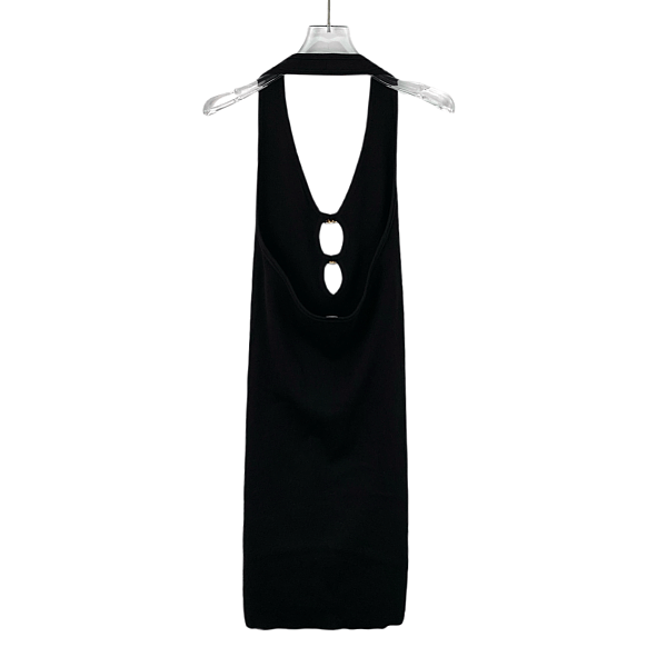 Celine Celine Triomphe Hardware Halter Dress Size L Size L / US 10 / IT 46 - 2 Thumbnail