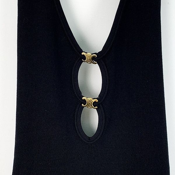 Celine Celine Triomphe Hardware Halter Dress Size L Size L / US 10 / IT 46 - 7 Thumbnail