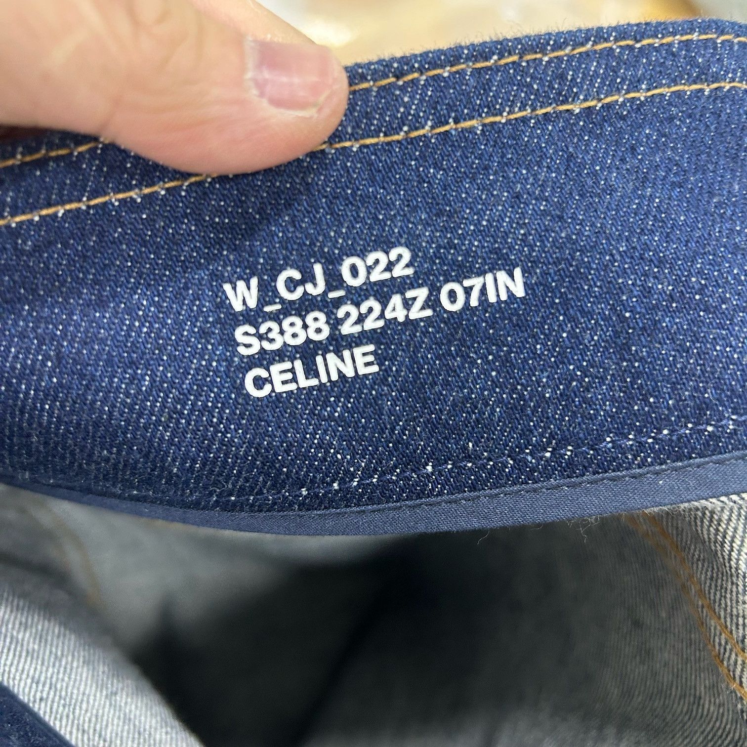 Celine Celine Gold Button Denim Mini Skirt Size 25 Size 25" / US 0 / IT 36 - 3 Thumbnail