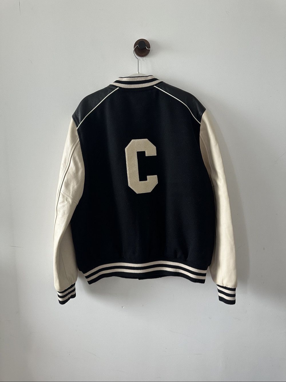 Celine Celine Letter Logo Varsity Bomber Jacket Size 52 Size US L / EU 52-54 / 3 - 2 Thumbnail