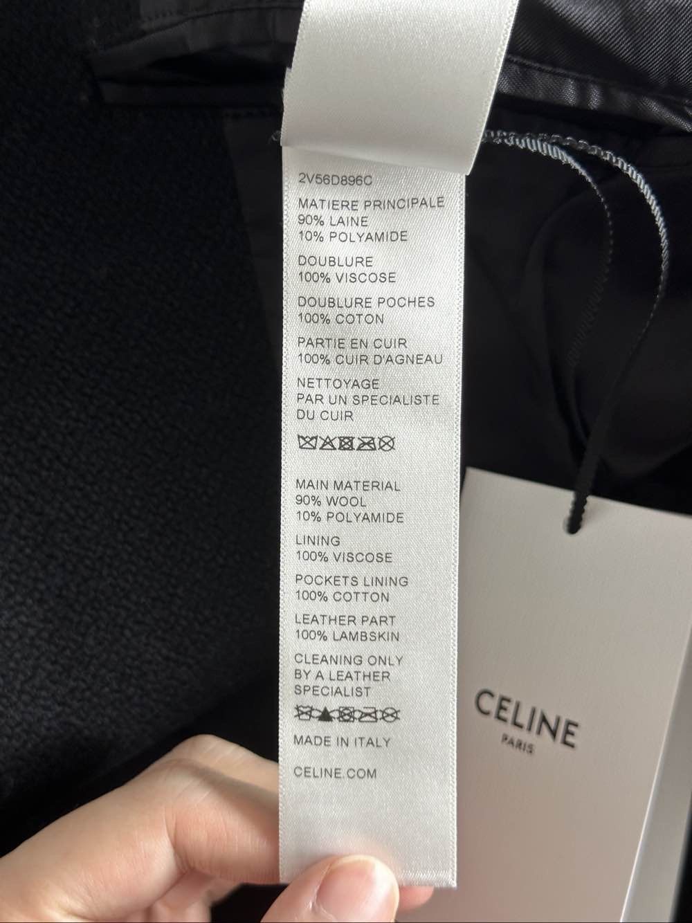 Celine Celine Letter Logo Varsity Bomber Jacket Size 52 Size US L / EU 52-54 / 3 - 4 Thumbnail