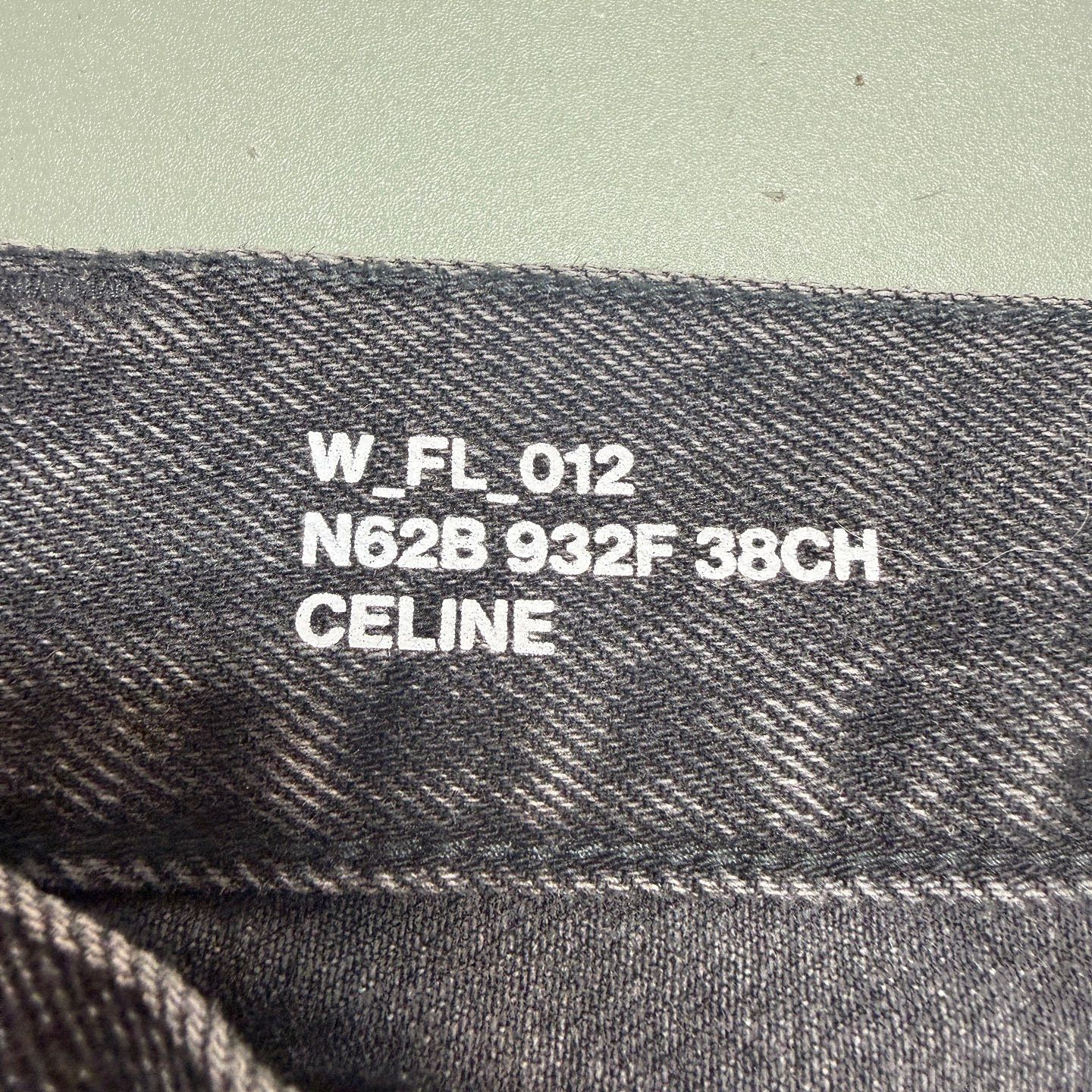 Celine CELINE Gray Cotton Jeans Size 26 Size 26" / US 2 / IT 38 - 3 Thumbnail