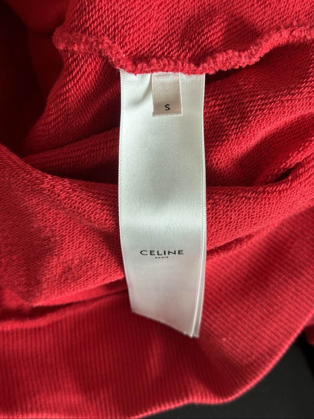 Celine Celine Logo Hoodie Red Size S Size US S / EU 44-46 / 1 - 4 Thumbnail