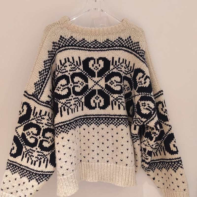 Celine Celine Jacquard Knit Sweater Size S Size S / US 4 / IT 40 - 2 Thumbnail
