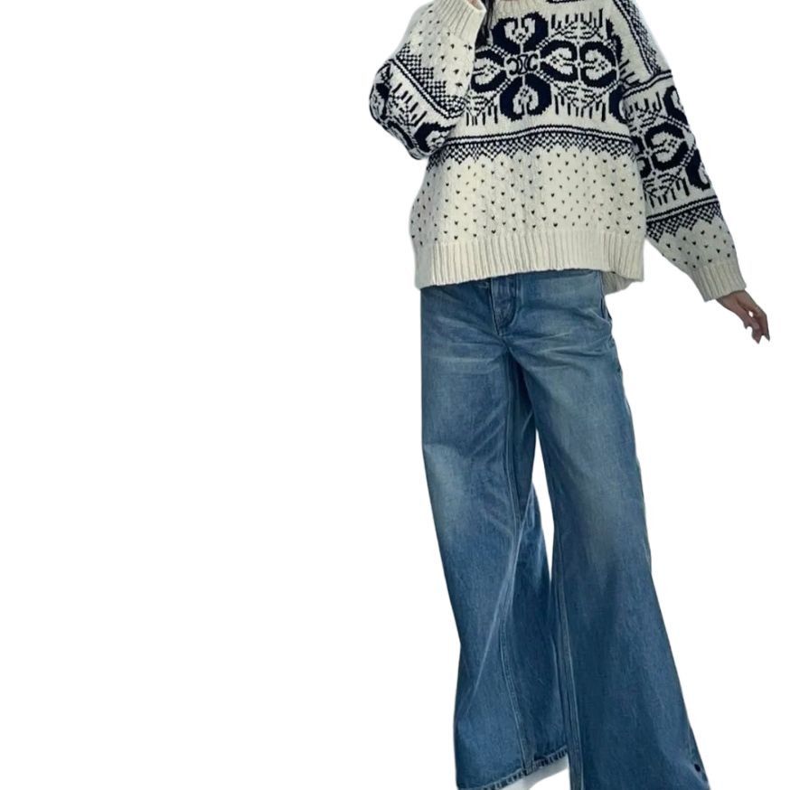 Celine Celine Jacquard Knit Sweater Size S Size S / US 4 / IT 40 - 6 Thumbnail