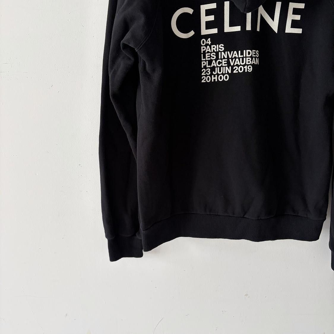 Celine Celine Logo Print Hoodie XS Size US XS / EU 42 / 0 - 9 Thumbnail