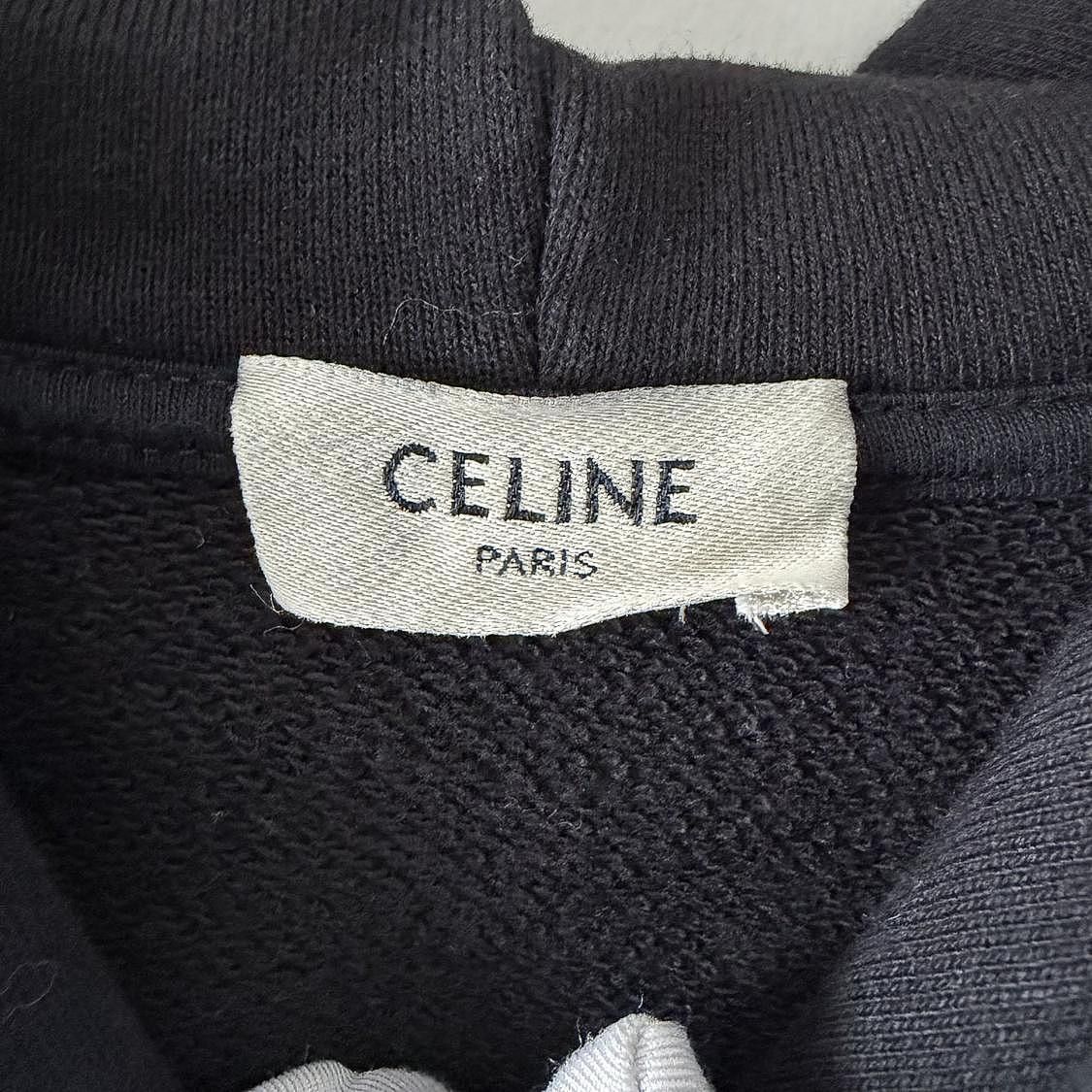 Celine Celine Logo Print Hoodie XS Size US XS / EU 42 / 0 - 3 Thumbnail