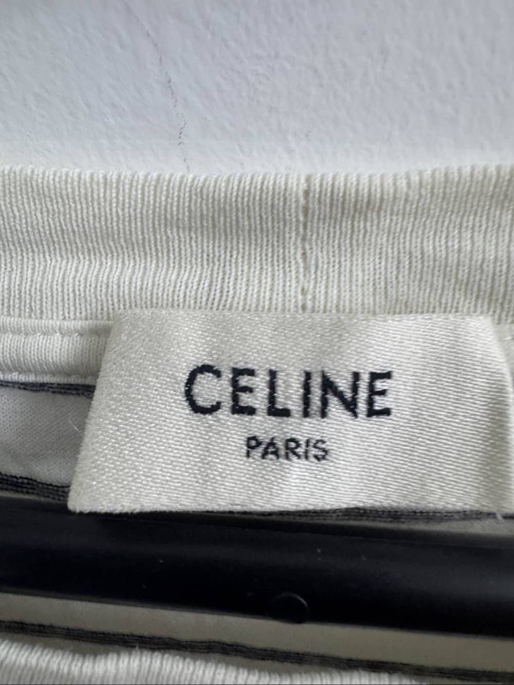 Celine Celine Striped Logo T-Shirt Size S Size US S / EU 44-46 / 1 - 3 Thumbnail