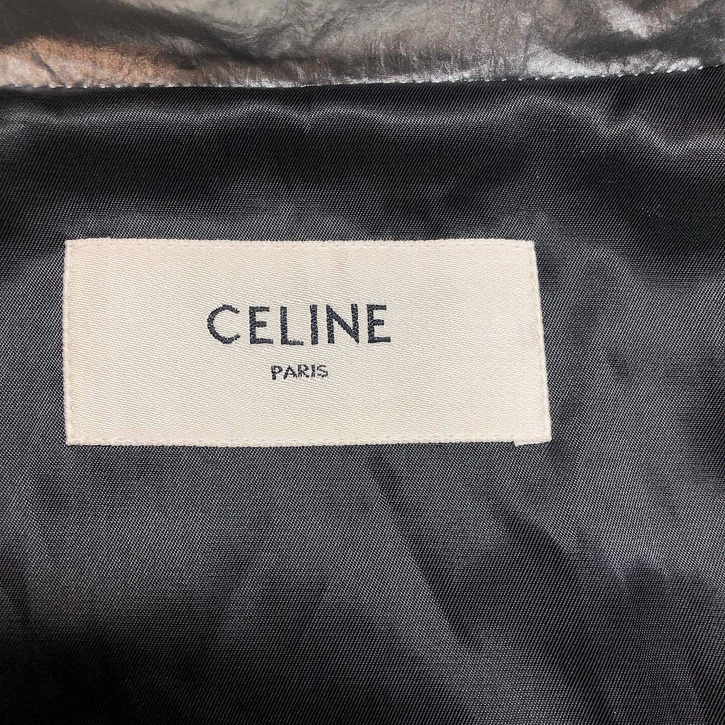 Celine Celine Checkerboard Silver Hooded Jacket Size L Size US L / EU 52-54 / 3 - 3 Thumbnail