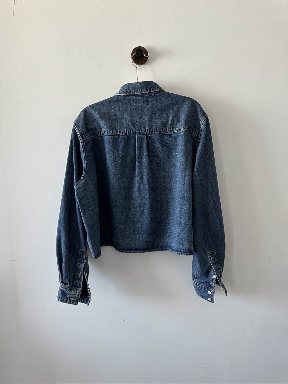 Celine CELINE Triomphe Denim Button Up Shirt Size L Size L / US 10 / IT 46 - 2 Thumbnail