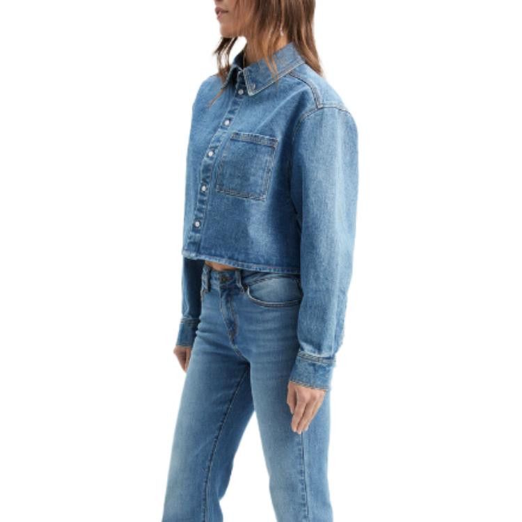 Celine CELINE Triomphe Denim Button Up Shirt Size L Size L / US 10 / IT 46 - 8 Thumbnail