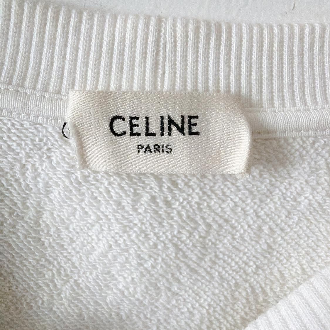 Celine Celine Triomphe Logo Sweatshirt XS Size XS / US 0-2 / IT 36-38 - 3 Thumbnail