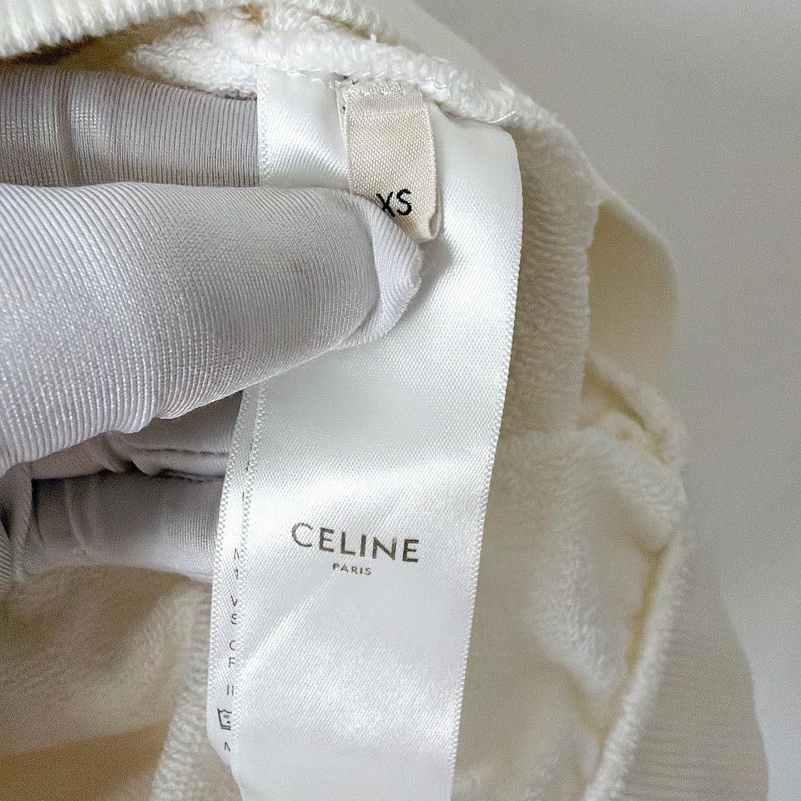 Celine Celine Triomphe Logo Sweatshirt XS Size XS / US 0-2 / IT 36-38 - 9 Thumbnail