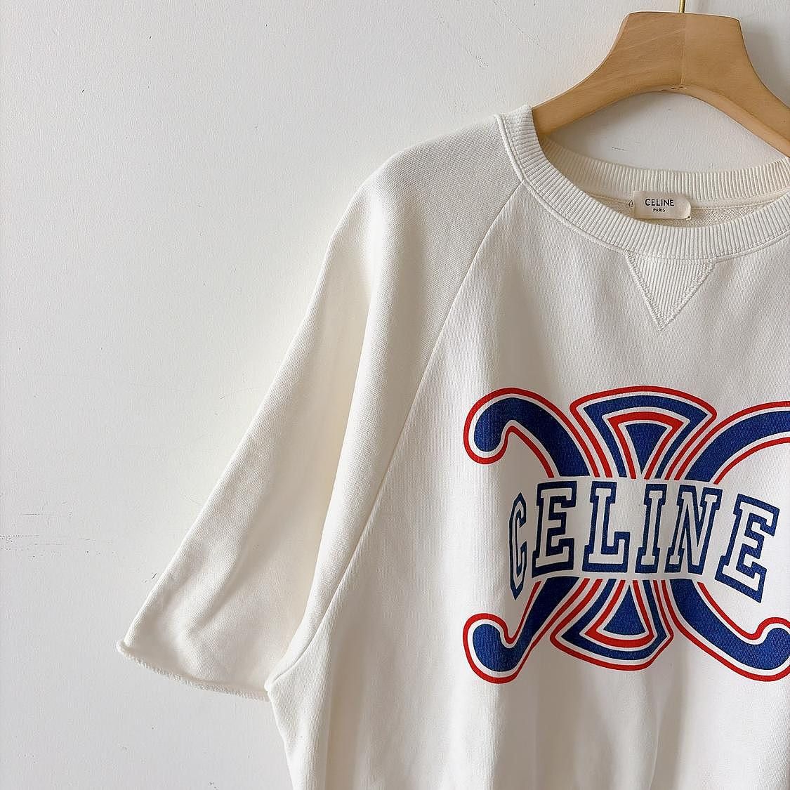 Celine Celine Triomphe Logo Sweatshirt XS Size XS / US 0-2 / IT 36-38 - 5 Thumbnail