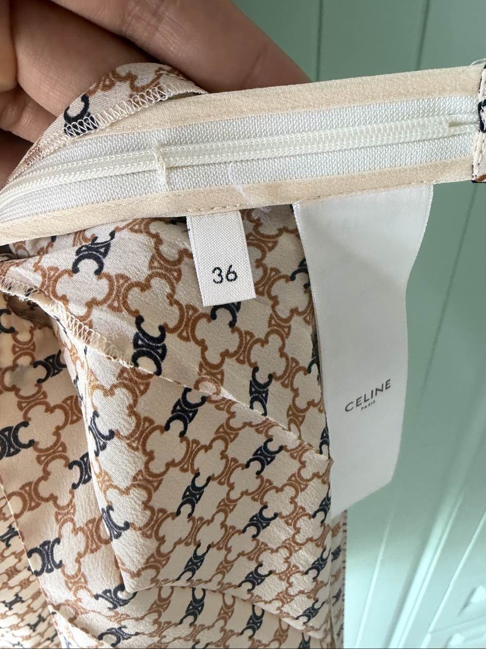 Celine Celine Triomphe Monogram Midi Dress Size 36 Size XS / US 0-2 / IT 36-38 - 10 Thumbnail