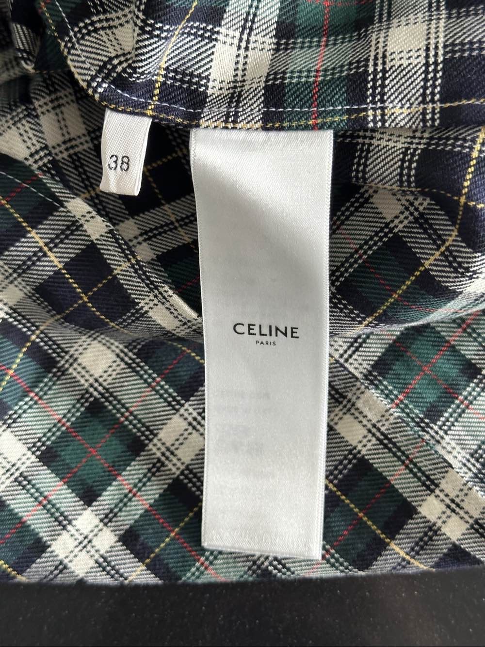 Celine Celine Plaid Cotton Button Up Shirt Size 38 Size S / US 4 / IT 40 - 4 Thumbnail