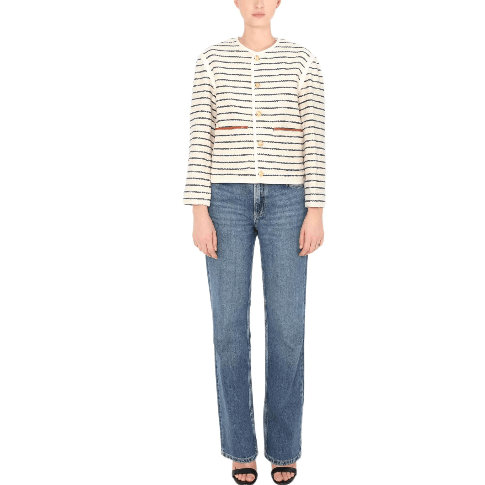 Celine Celine Striped Button Front Jacket Size 40 Size M / US 6-8 / IT 42-44 - 8 Thumbnail