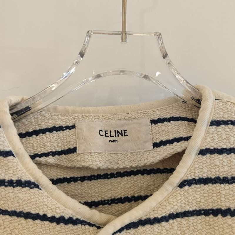 Celine Celine Striped Button Front Jacket Size 40 Size M / US 6-8 / IT 42-44 - 3 Thumbnail