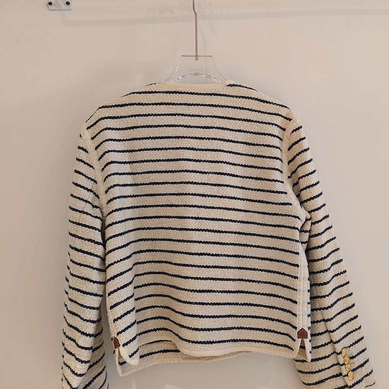 Celine Celine Striped Button Front Jacket Size 40 Size M / US 6-8 / IT 42-44 - 2 Thumbnail