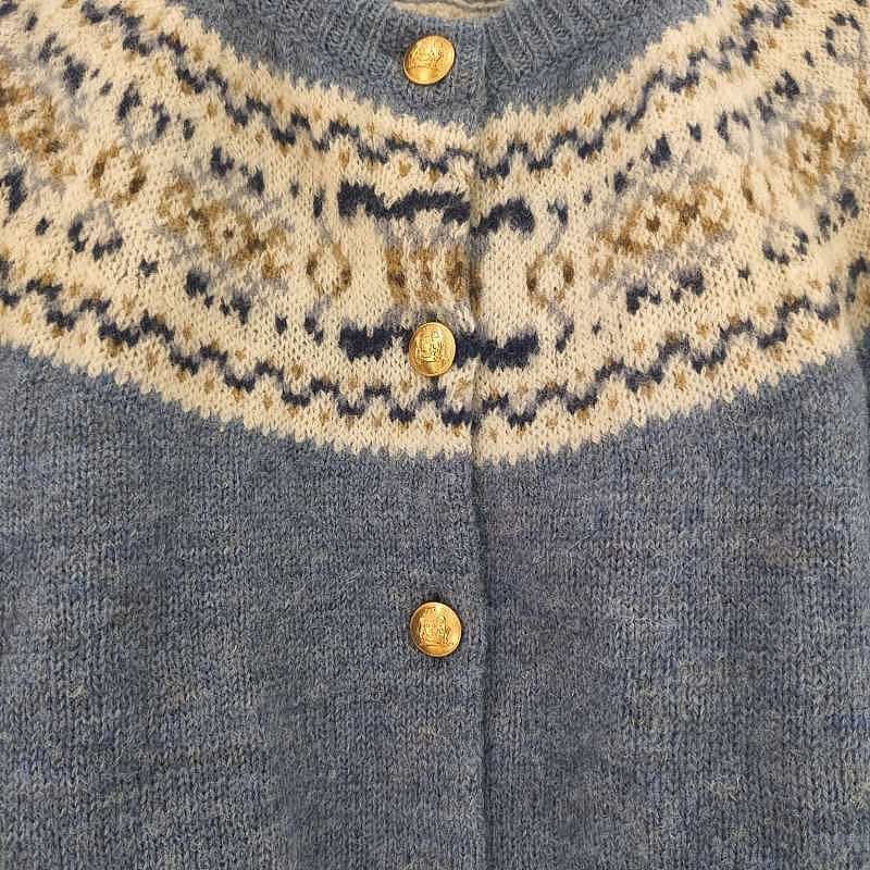 Celine Celine Fair Isle Wool Cardigan Size M Size M / US 6-8 / IT 42-44 - 5 Thumbnail