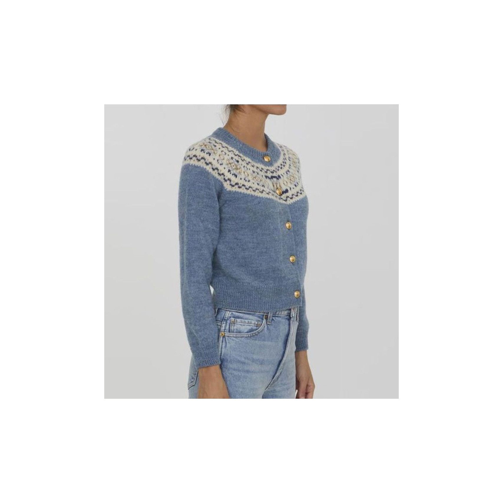 Celine Celine Fair Isle Wool Cardigan Size M Size M / US 6-8 / IT 42-44 - 9 Thumbnail