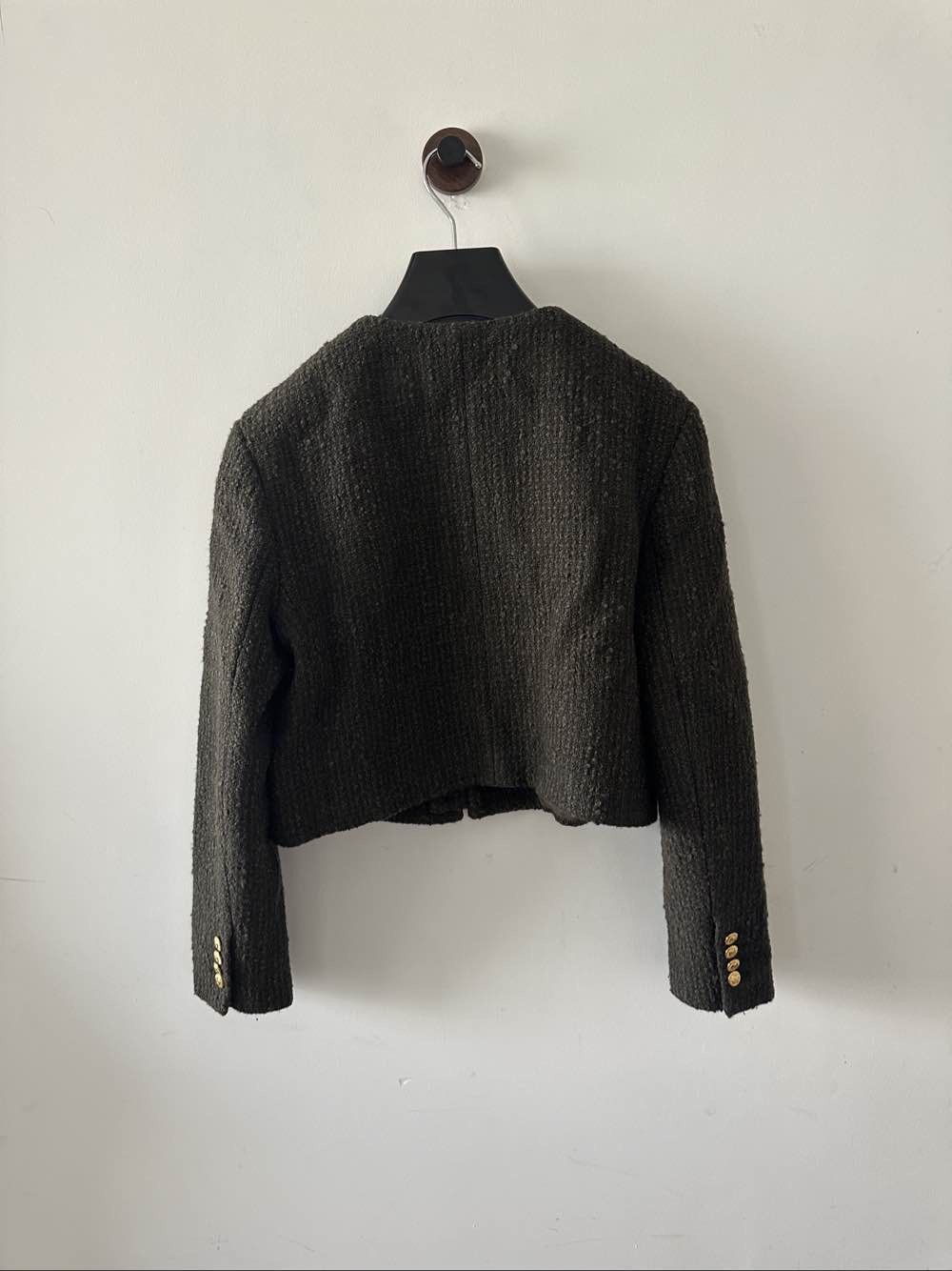 Celine CELINE Wool Blend Tweed Jacket Size 38 Size S / US 4 / IT 40 - 2 Thumbnail
