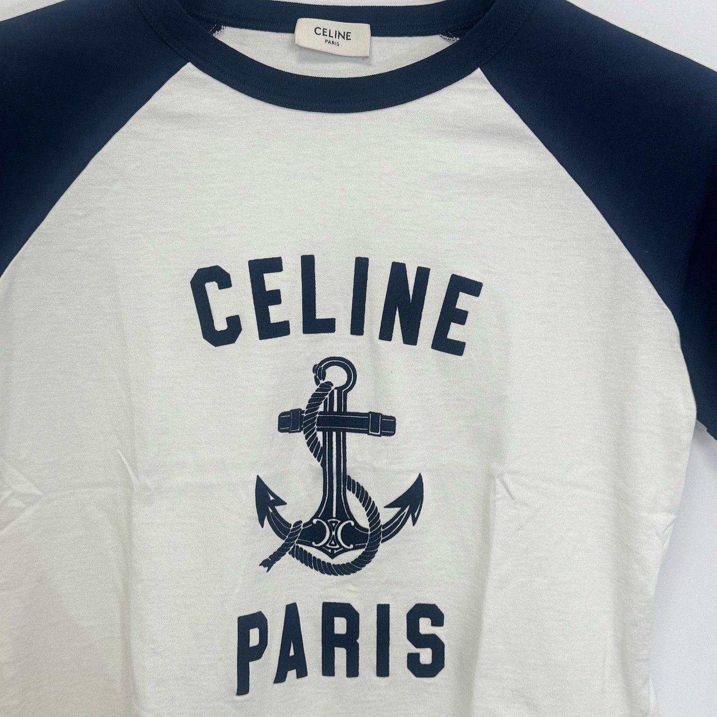 Celine Celine Paris Anchor Logo Short Sleeve T-Shirt Size XS Size XS / US 0-2 / IT 36-38 - 6 Thumbnail