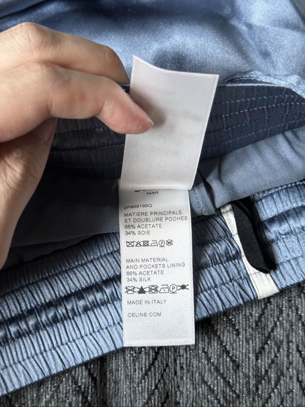 Celine Celine Logo Silk Blend Shorts FR 36 Size 26" / US 2 / IT 38 - 4 Thumbnail