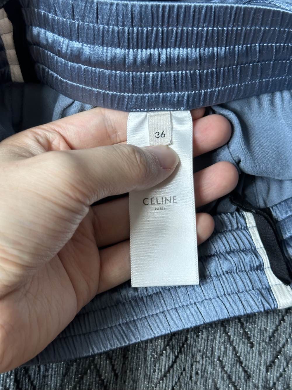 Celine Celine Logo Silk Blend Shorts FR 36 Size 26" / US 2 / IT 38 - 5 Thumbnail