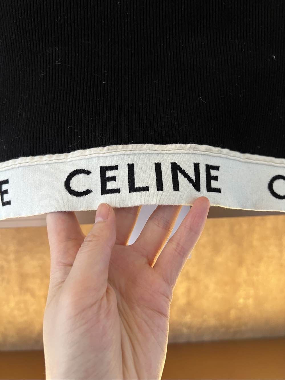 Celine Celine Logo Crop Top Size S Size S / US 4 / IT 40 - 6 Thumbnail