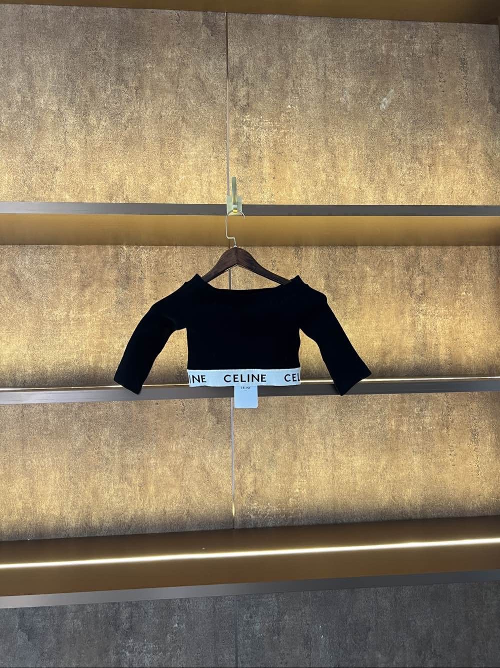 Celine Celine Logo Crop Top Size S Size S / US 4 / IT 40 - 2 Thumbnail