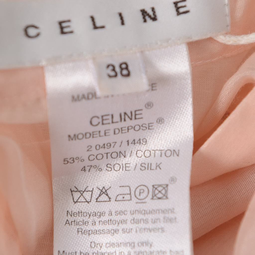 Celine CELINE Pink Silk Blend Button Up Shirt Size 38 Size S / US 4 / IT 40 - 4 Thumbnail