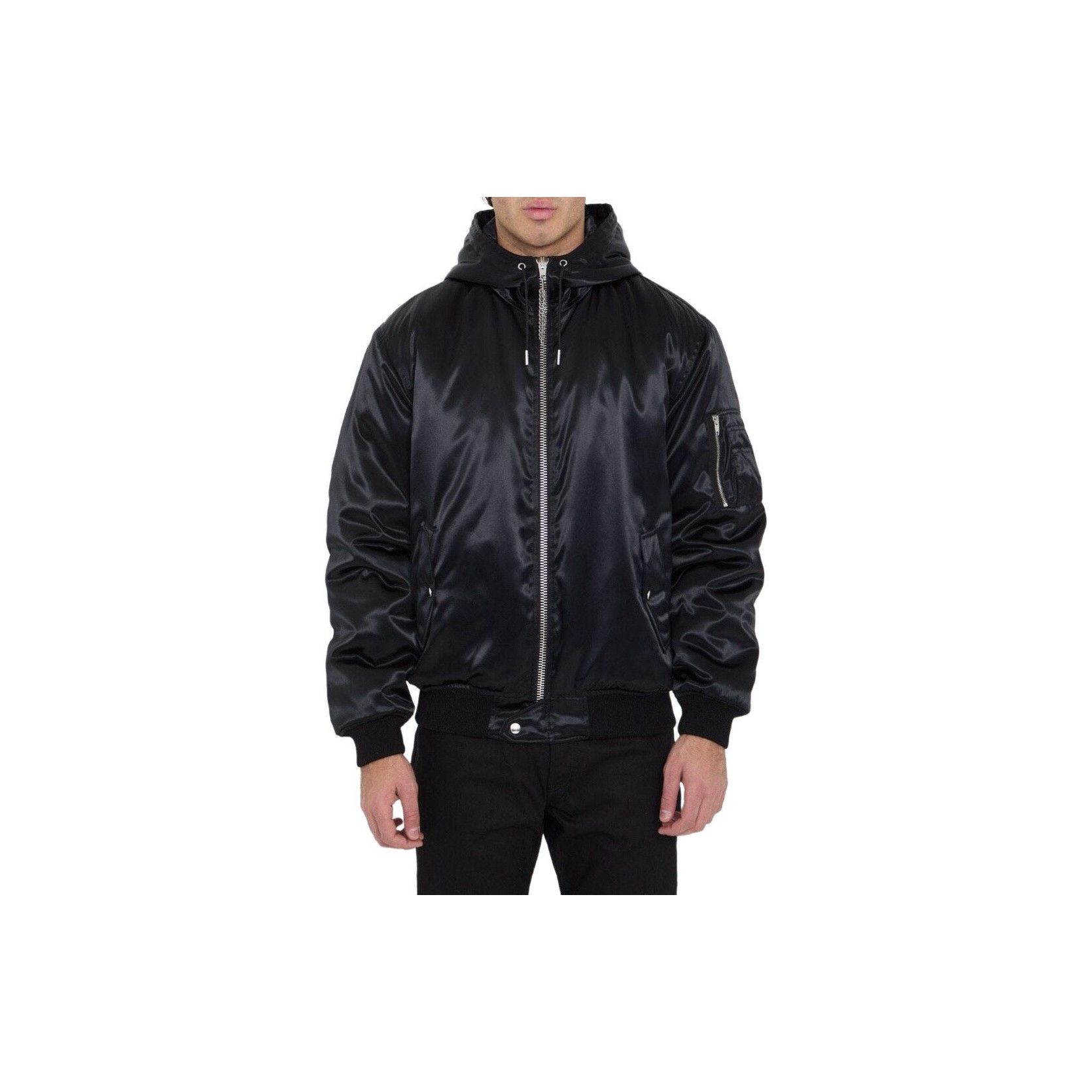 Celine CELINE Logo Hooded Bomber Jacket Size M Size US M / EU 48-50 / 2 - 8 Thumbnail