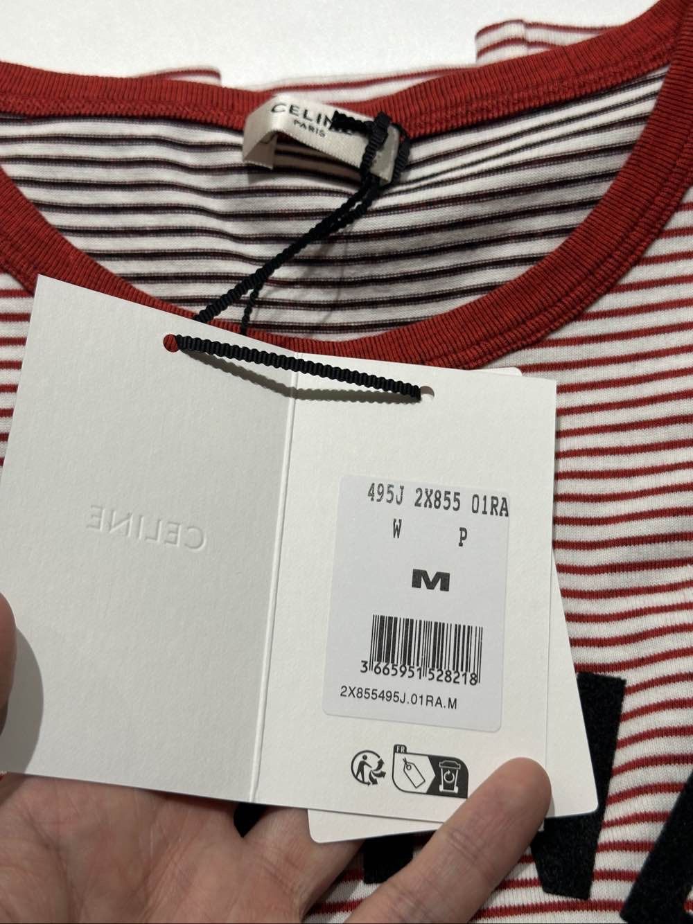 Celine Celine SS22 Striped Logo T-Shirt Size M Size M / US 6-8 / IT 42-44 - 3 Thumbnail