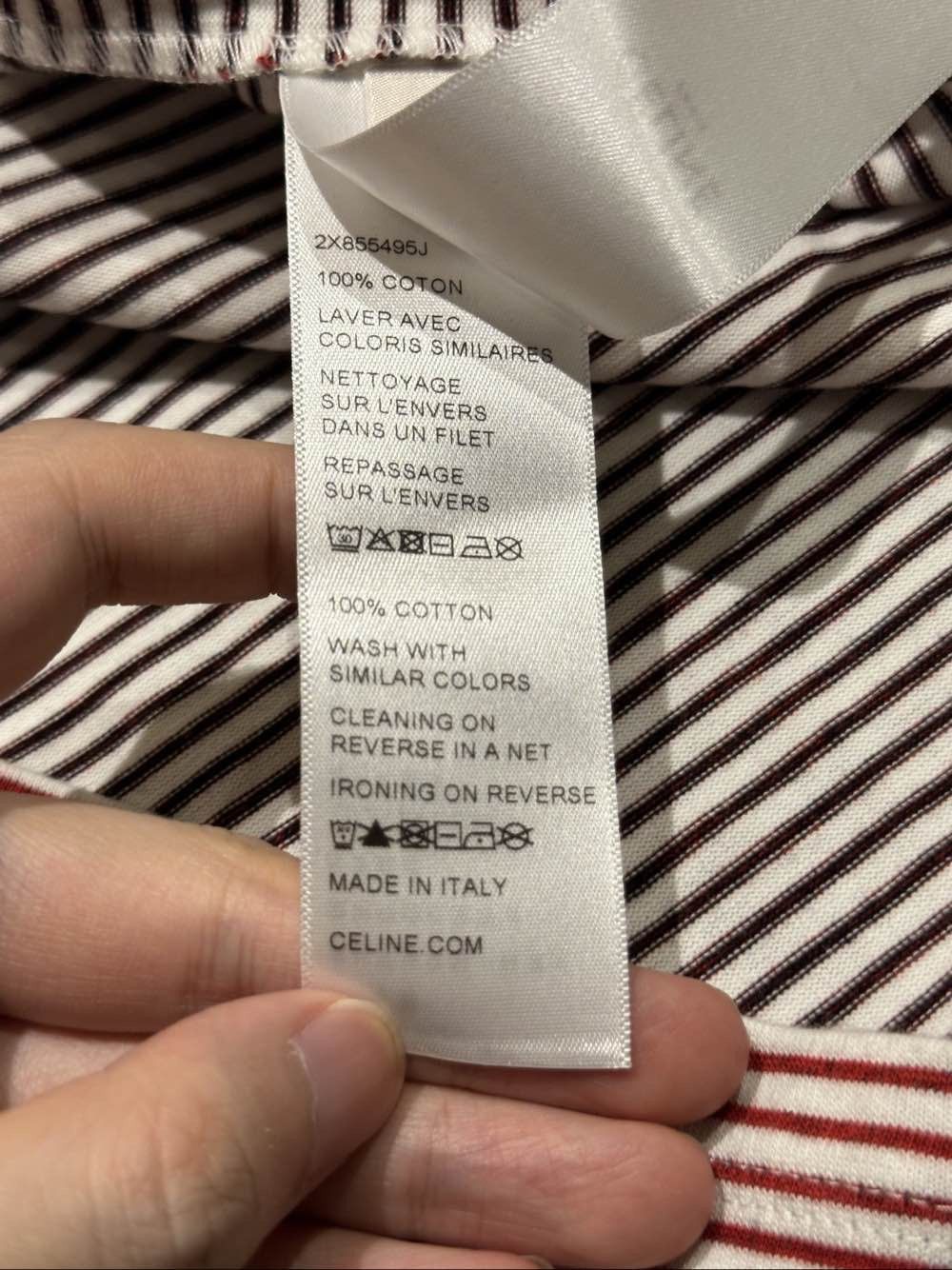Celine Celine SS22 Striped Logo T-Shirt Size M Size M / US 6-8 / IT 42-44 - 5 Thumbnail