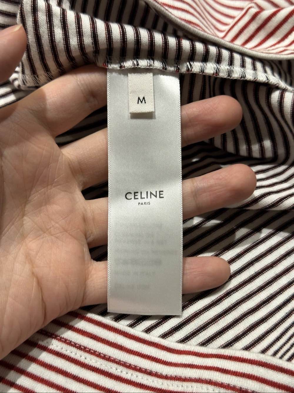 Celine Celine SS22 Striped Logo T-Shirt Size M Size M / US 6-8 / IT 42-44 - 4 Thumbnail