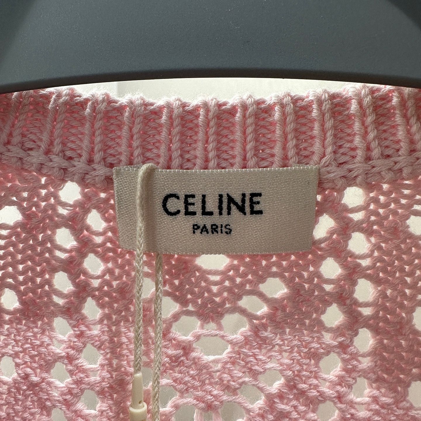 Celine Celine Triomphe Button Knit Short Sleeve Sweater Size XS Size XS / US 0-2 / IT 36-38 - 3 Thumbnail