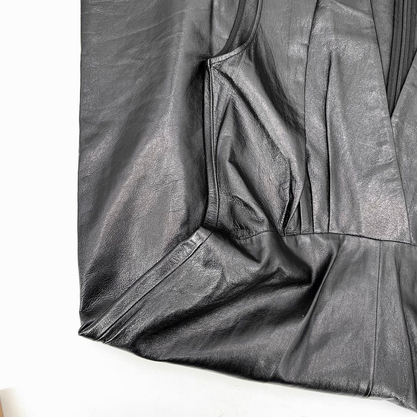 Celine Celine Lambskin V-Neck Midi Dress Size 38 Size S / US 4 / IT 40 - 10 Thumbnail