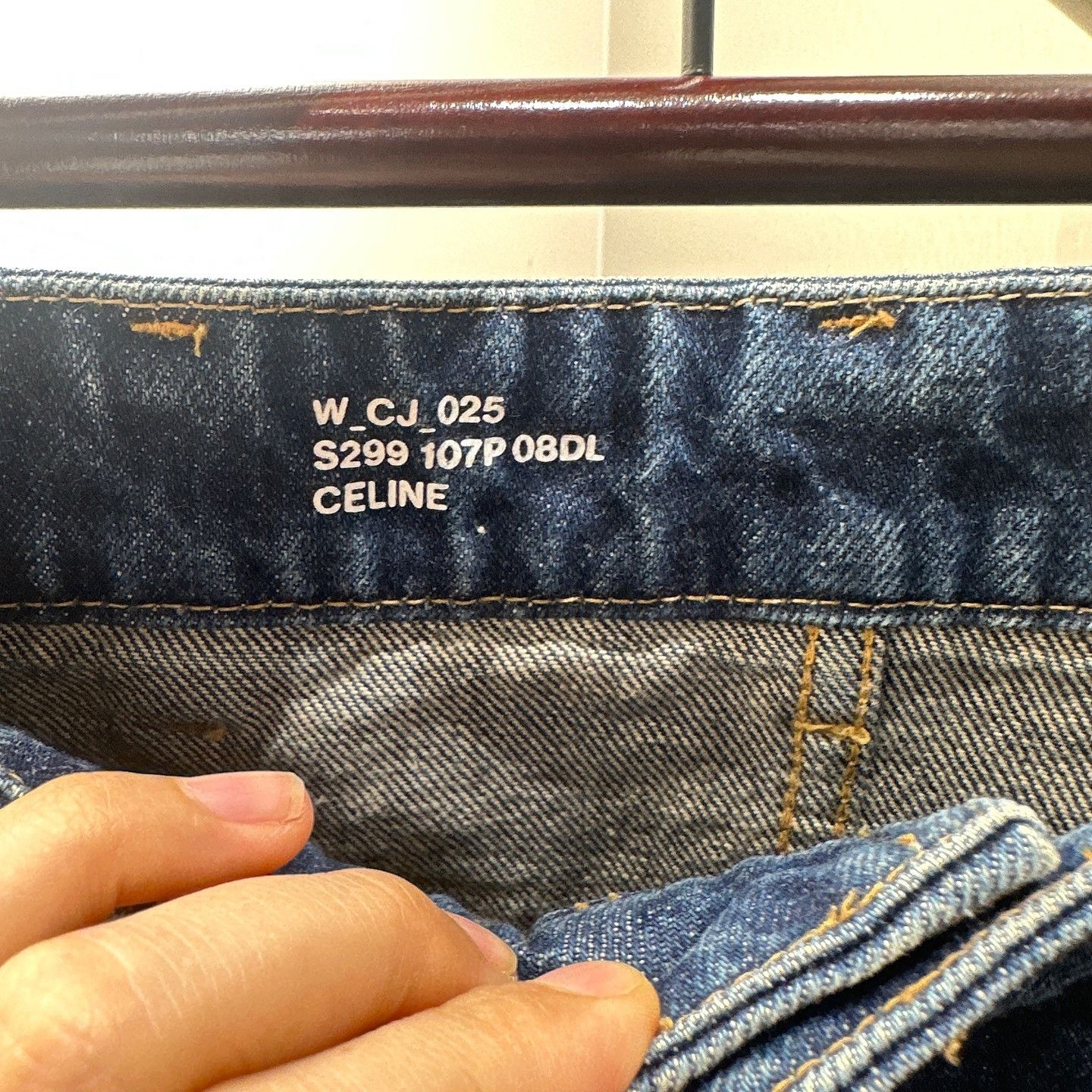 Celine Celine Chain Detail Mini Denim Skirt Size 26 Size 26" / US 2 / IT 38 - 3 Thumbnail