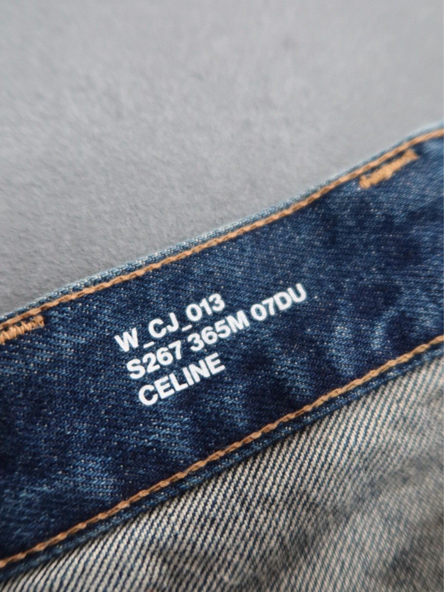 Celine CELINE Logo Button Denim Mini Skirt Size 26 Size 26" / US 2 / IT 38 - 3 Thumbnail