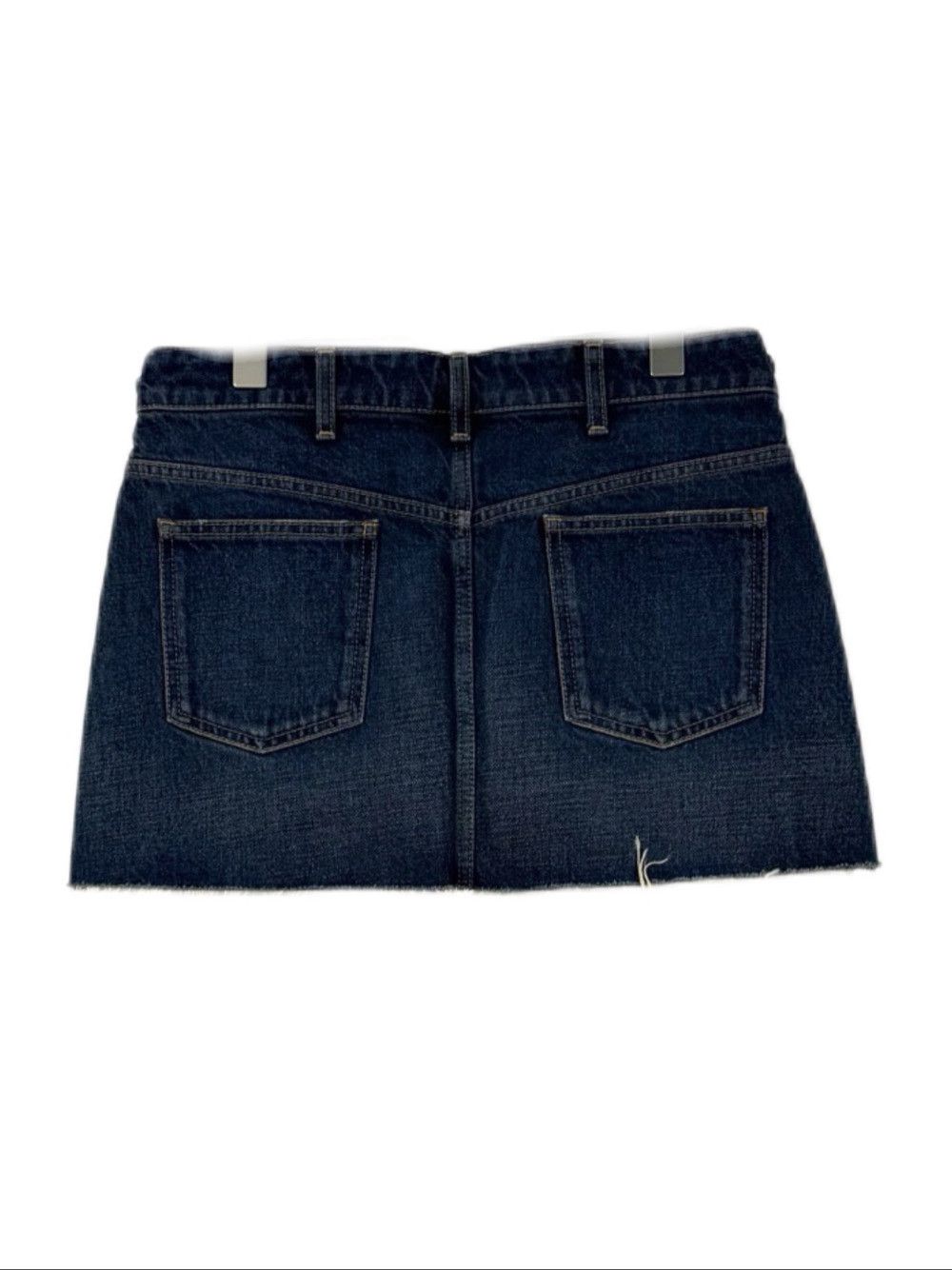 Celine CELINE Chain Detail Denim Mini Skirt Size 27 Size 27" / US 4 / IT 40 - 2 Thumbnail