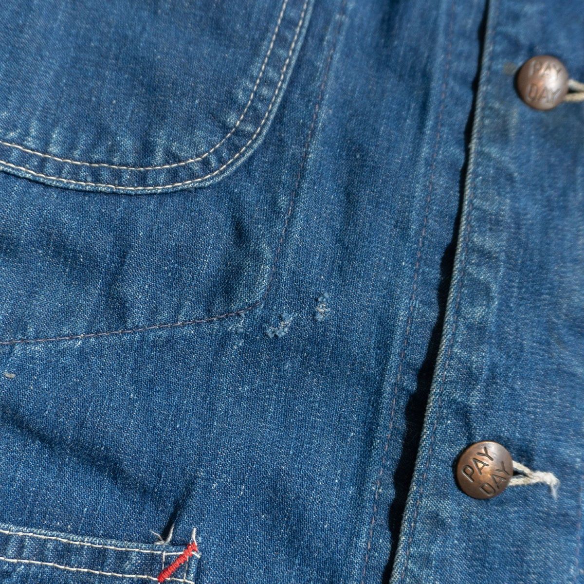 Vintage PAY DAY 50 Raglan Denim Coverall Size US XXL / EU 58 / 5 - 5 Thumbnail