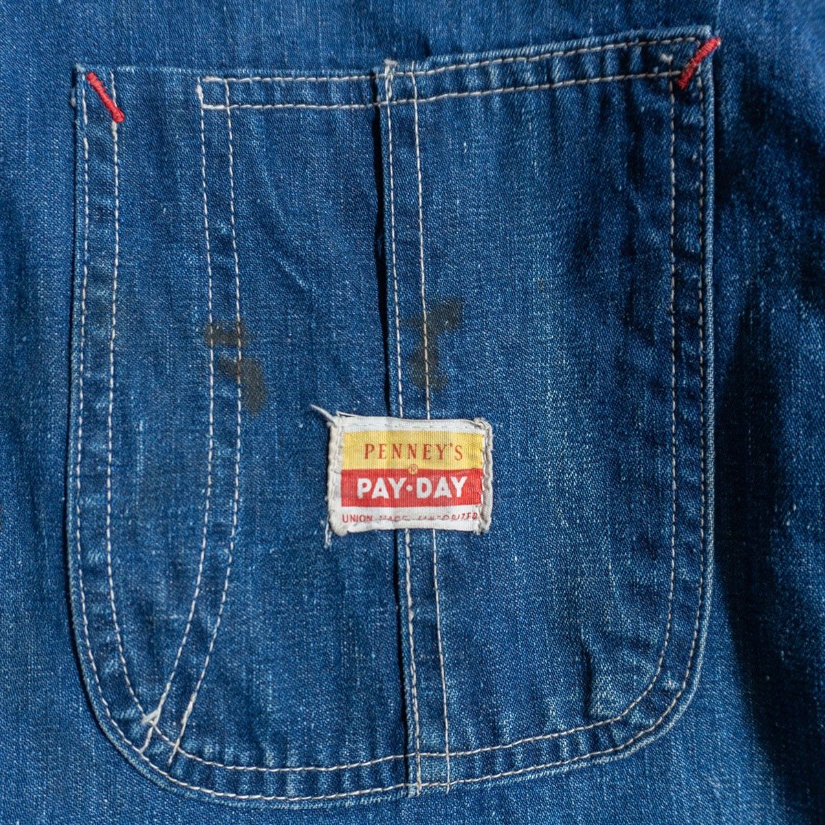 Vintage PAY DAY 50 Raglan Denim Coverall Size US XXL / EU 58 / 5 - 3 Thumbnail