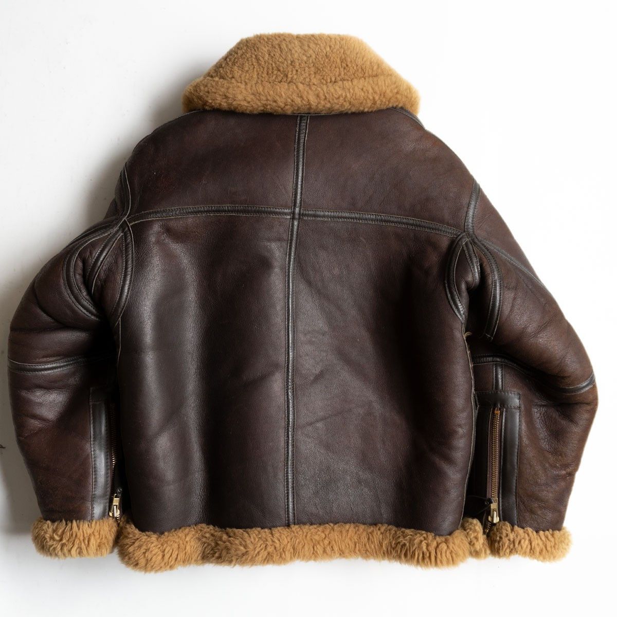 Vintage AVIATION LEATHER CRAFT RAF Irvin Shearling Jacket Size 40 Size US XXS / EU 40 - 2 Thumbnail