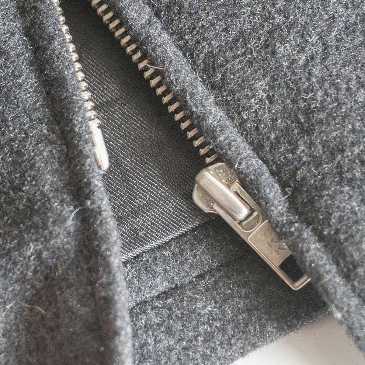 Vintage agnes b. homme Wool zip jacket Gray Size 2 Size US M / EU 48-50 / 2 - 5 Thumbnail