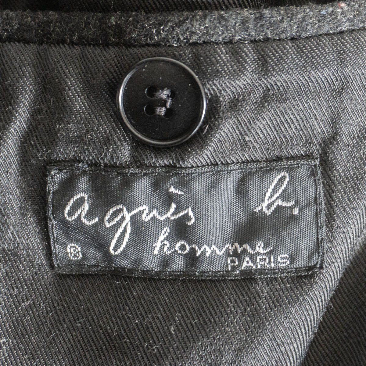 Vintage agnes b. homme Wool zip jacket Gray Size 2 Size US M / EU 48-50 / 2 - 6 Thumbnail